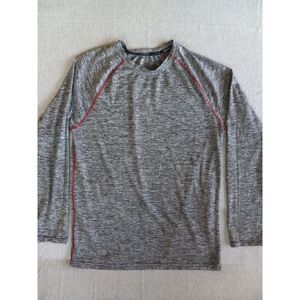 Russell's Men's Large Dri-power 360 Long-Sleeve Active Sweat T Shirt Batik Gray‎